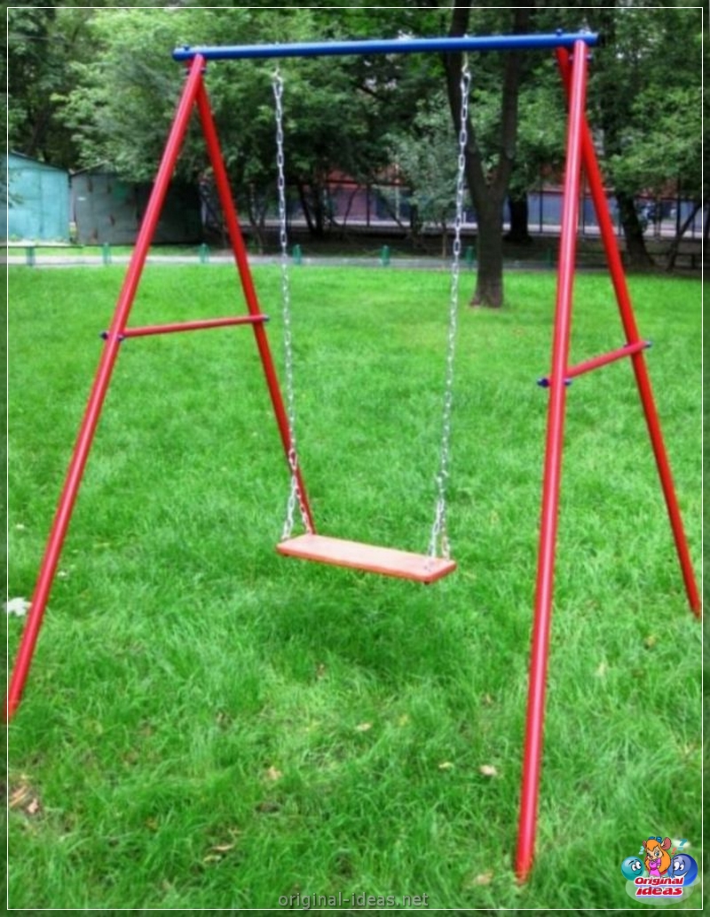 Swings de bricolage: 90 photos des meilleures options de swing à la mode et élégantes (photos) Swings de bricolage: 90 photos des meilleures options de swing à la mode et élégantes