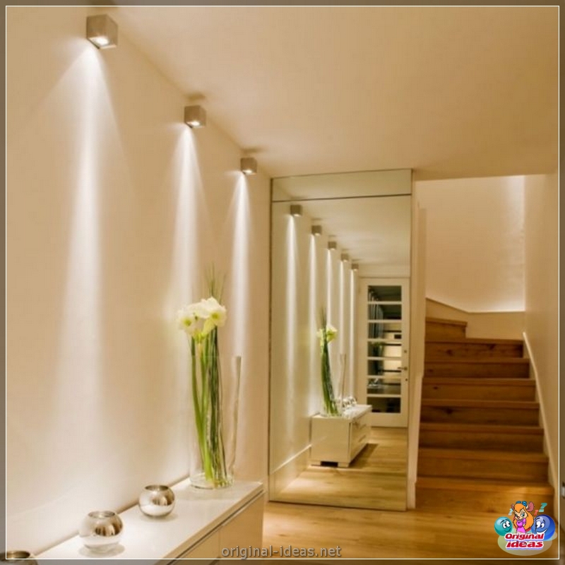 Lampes dans le couloir: 100 photos de l'éclairage du couloir avec des lampes modernes (dans) Lampes dans le couloir: 100 photos de l'éclairage du couloir avec des lampes modernes