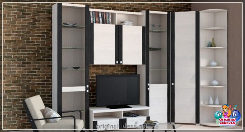 Mur dans le salon: idées d'utilisation inhabituelles et options élégantes pour vivre des salons (135 photos + vidéo) (pour) Mur dans le salon: idées d'utilisation inhabituelles et options élégantes pour vivre des salons (135 photos + vidéo)