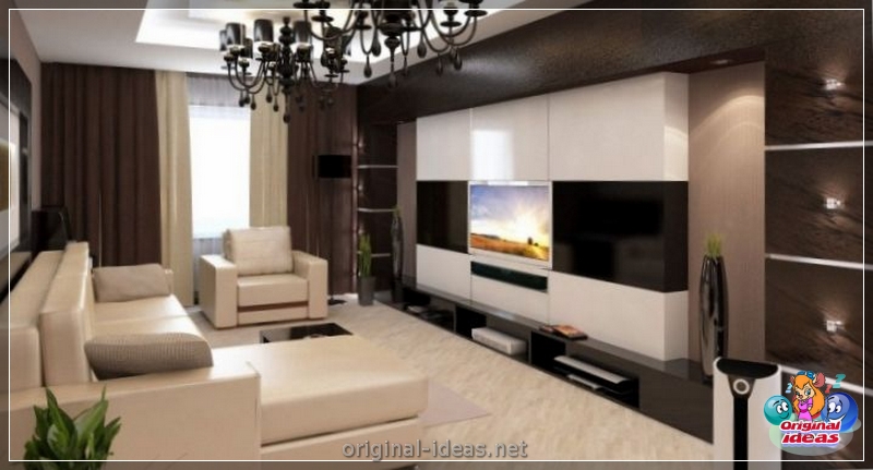 Mur dans le salon: idées d'utilisation inhabituelles et options élégantes pour vivre des salons (135 photos + vidéo) (salon) Mur dans le salon: idées d'utilisation inhabituelles et options élégantes pour vivre des salons (135 photos + vidéo)