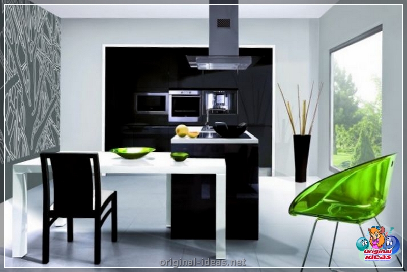 Cuisine noire et blanche - Règles de conception, les meilleures décisions de style et conseils pour choisir un intérieur (règles) Cuisine noire et blanche - Règles de conception, les meilleures décisions de style et conseils pour choisir un intérieur