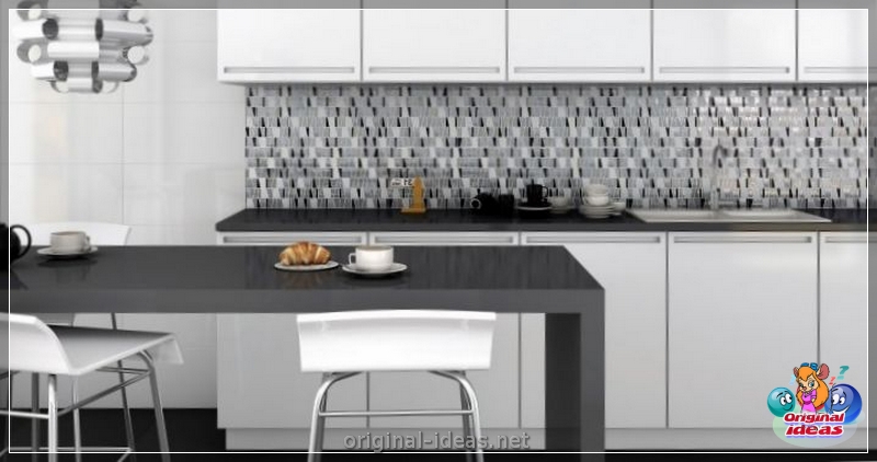 Cuisine noire et blanche - Règles de conception, les meilleures décisions de style et conseils pour choisir un intérieur (conception) Cuisine noire et blanche - Règles de conception, les meilleures décisions de style et conseils pour choisir un intérieur