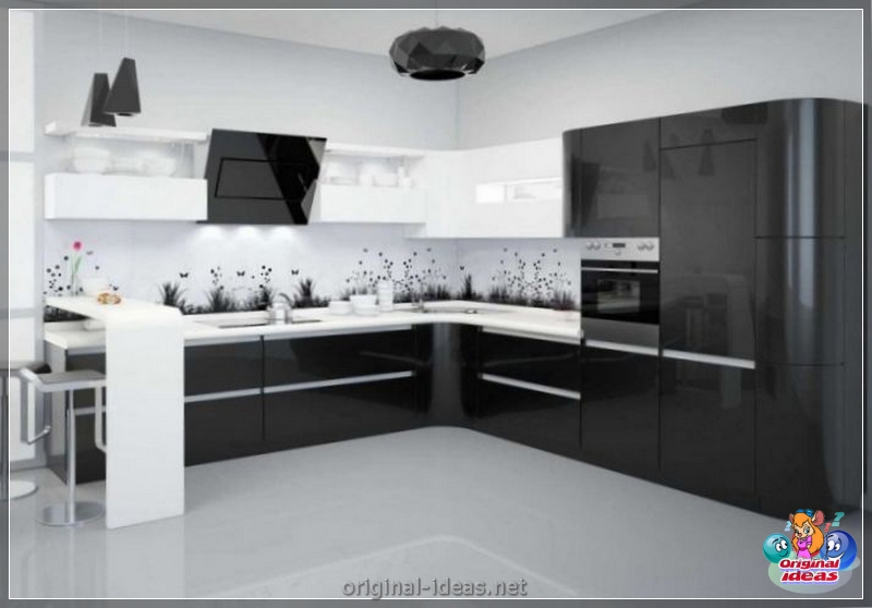 Cuisine noire et blanche - Règles de conception, les meilleures décisions de style et conseils pour choisir un intérieur (règles) Cuisine noire et blanche - Règles de conception, les meilleures décisions de style et conseils pour choisir un intérieur
