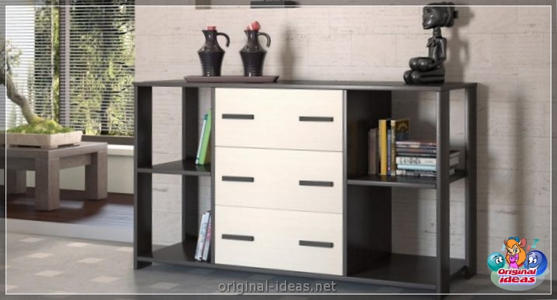 Loskod dans le salon: règles pratiques et esthétiques pour appliquer et idées pour décorer un coffre de tiroirs (85 photos) (dans) Loskod dans le salon: règles pratiques et esthétiques pour appliquer et idées pour décorer un coffre de tiroirs (85 photos)