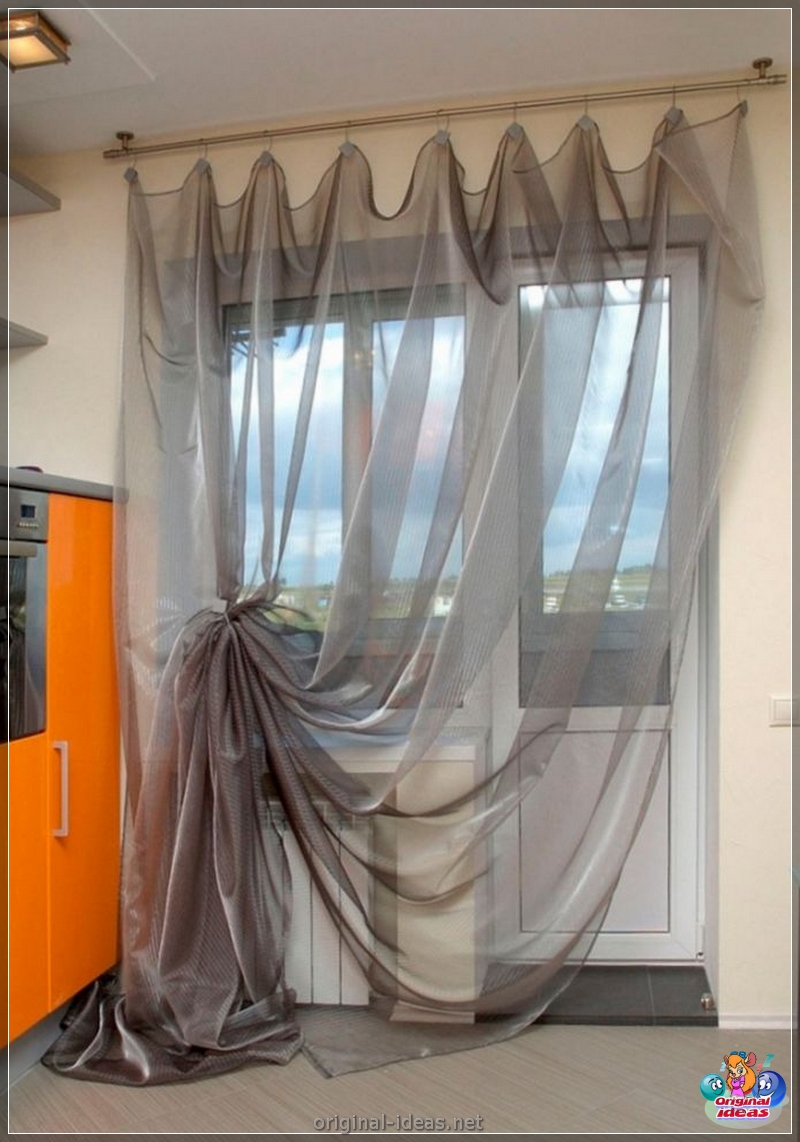 Tulle pour la cuisine: 125 photos des plus belles tules modernes et recommandations pour leur combinaison avec l'intérieur (cuisine) Tulle pour la cuisine: 125 photos des plus belles tules modernes et recommandations pour leur combinaison avec l'intérieur
