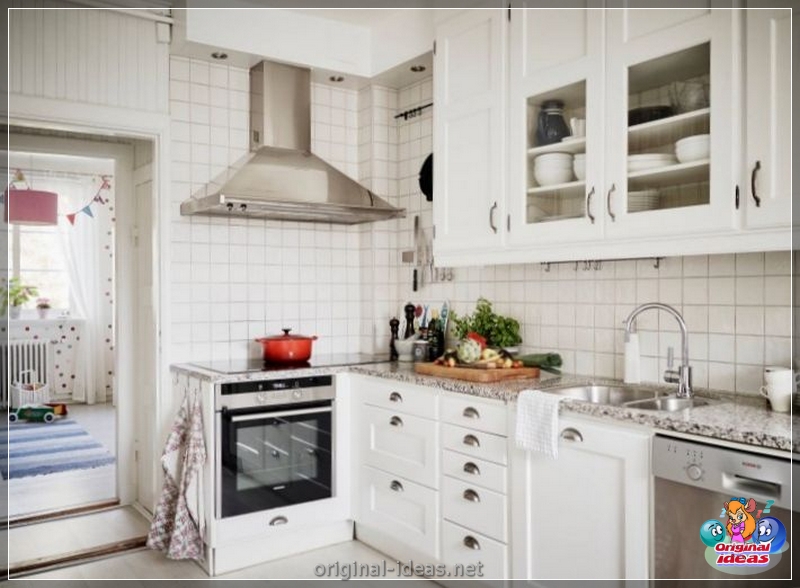 Cozinha branca - projetos relevantes e combinações elegantes de branco (145 fotos) (relevantes) Cozinha branca - projetos relevantes e combinações elegantes de branco (145 fotos)