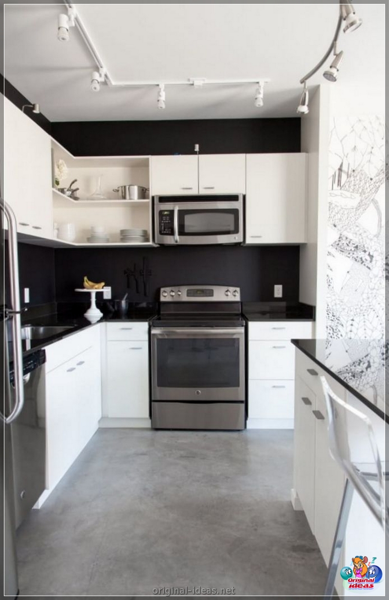 Cozinha branca - projetos relevantes e combinações elegantes de branco (145 fotos) (relevantes) Cozinha branca - projetos relevantes e combinações elegantes de branco (145 fotos)