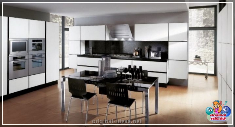 Cozinha branca - projetos relevantes e combinações elegantes de branco (145 fotos) (combinações) Cozinha branca - projetos relevantes e combinações elegantes de branco (145 fotos)
