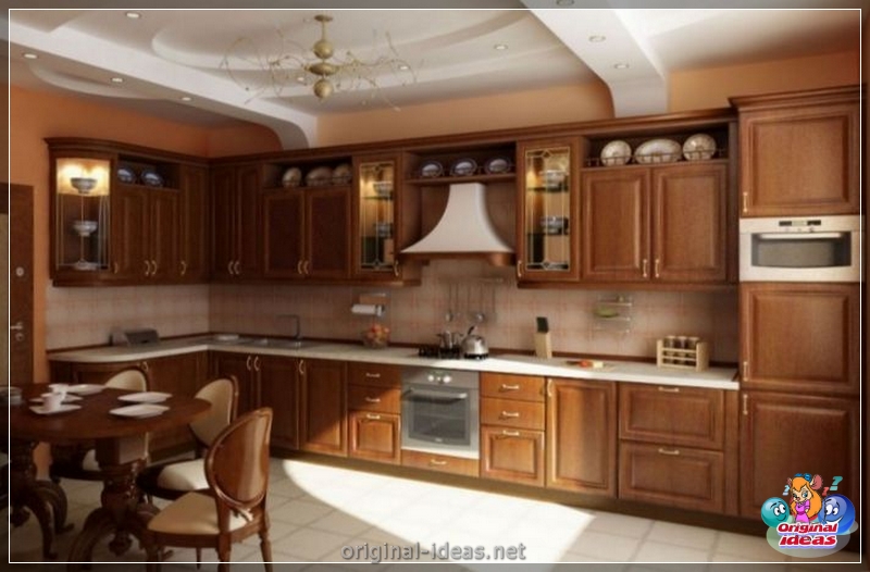 Cocina en el estilo clásico: opciones para planificar y terminar la cocina en el estilo clásico (120 fotos) (clásico) Cocina en el estilo clásico: opciones para planificar y terminar la cocina en el estilo clásico (120 fotos)