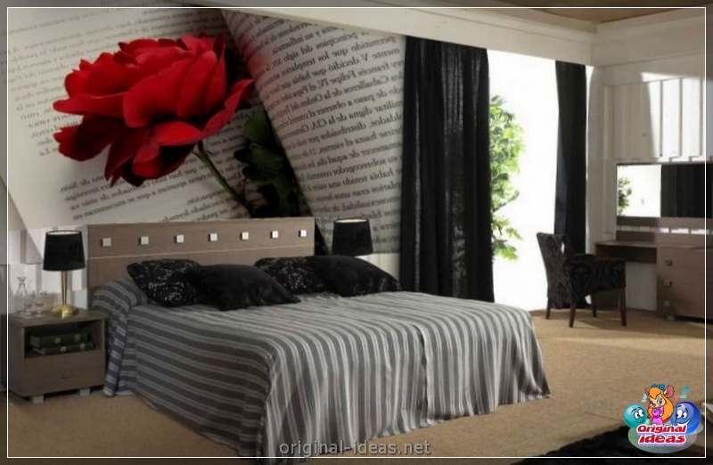 Chambres pour la chambre: 90 photos de combinaisons et de règles idéales pour choisir des matériaux de finition (pour) Chambres pour la chambre: 90 photos de combinaisons et de règles idéales pour choisir des matériaux de finition