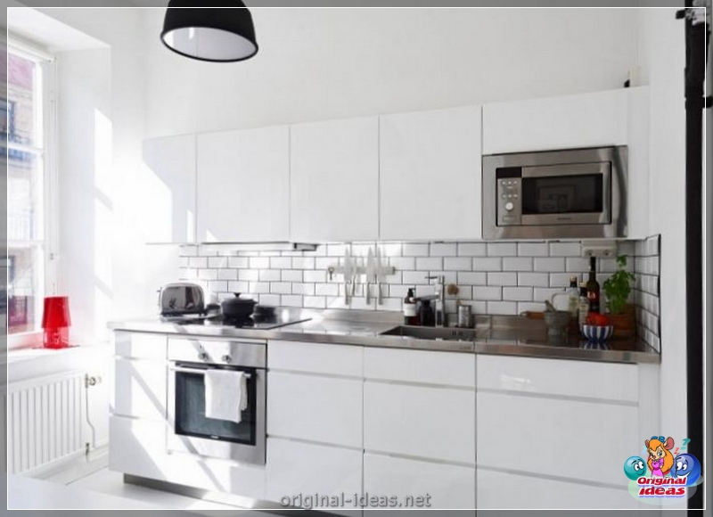 Carrelage pour la cuisine sur le tablier: 105 photos d'exemples de l'intérieur réel de la cuisine pour les carreaux (exemples) Carrelage pour la cuisine sur le tablier: 105 photos d'exemples de l'intérieur réel de la cuisine pour les carreaux