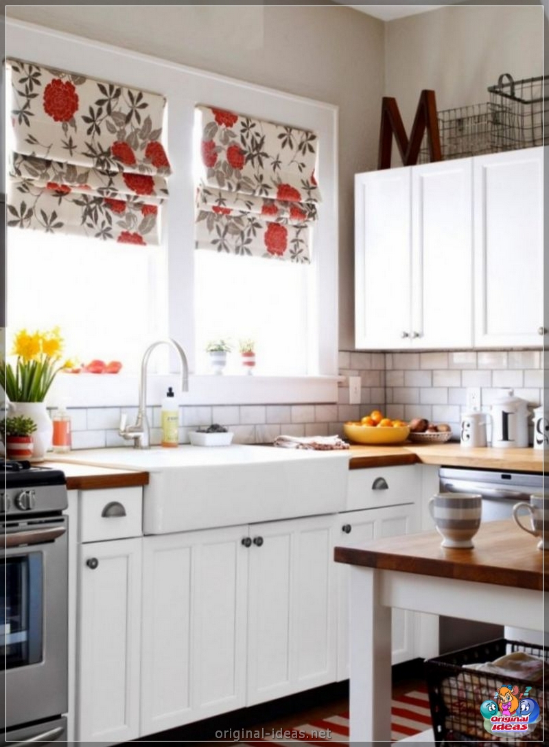 Cuisine avec une fenêtre: 110 photos de placement et utilisation à l'intérieur de la fenêtre de la cuisine (photos) Cuisine avec une fenêtre: 110 photos de placement et utilisation à l'intérieur de la fenêtre de la cuisine