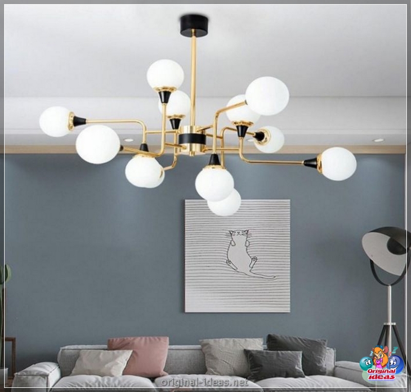 Lustre dans la chambre - 100 photos des meilleurs modèles de lustres à l'intérieur de la chambre (meilleurs) Lustre dans la chambre - 100 photos des meilleurs modèles de lustres à l'intérieur de la chambre