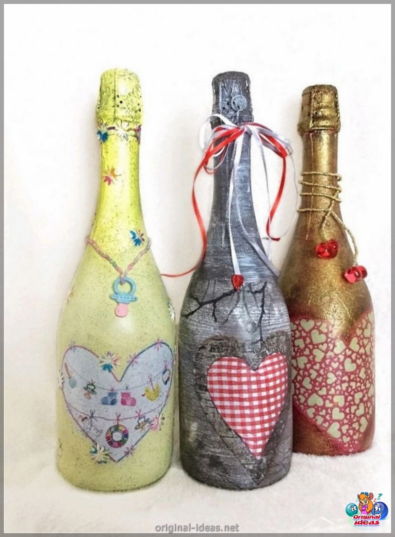 Décor de bouteille: options de conception intérieure et festive pour les bouteilles (100 photos) (décor) Décor de bouteille: options de conception intérieure et festive pour les bouteilles (100 photos)