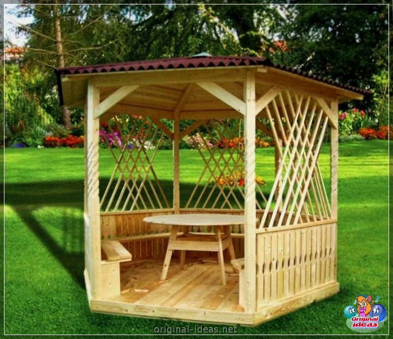 Construção de Gazebo DIY -75 fotos e vídeos de etapa -Etapa de construção de arboros (vídeos) Construção de Gazebo DIY -75 fotos e vídeos de etapa -Etapa de construção de arboros