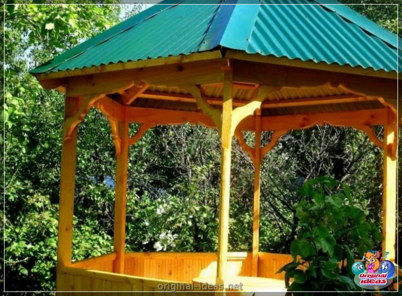 Construção de Gazebo DIY -75 fotos e vídeos de etapa -Etapa de construção de arboros (construção) Construção de Gazebo DIY -75 fotos e vídeos de etapa -Etapa de construção de arboros