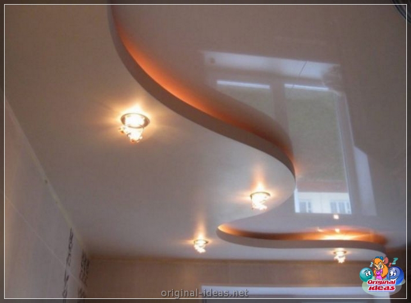 Plafond extensible dans la cuisine - 90 photos et vidéos Exemples de belle conception de structures de plafond (photos) Plafond extensible dans la cuisine - 90 photos et vidéos Exemples de belle conception de structures de plafond