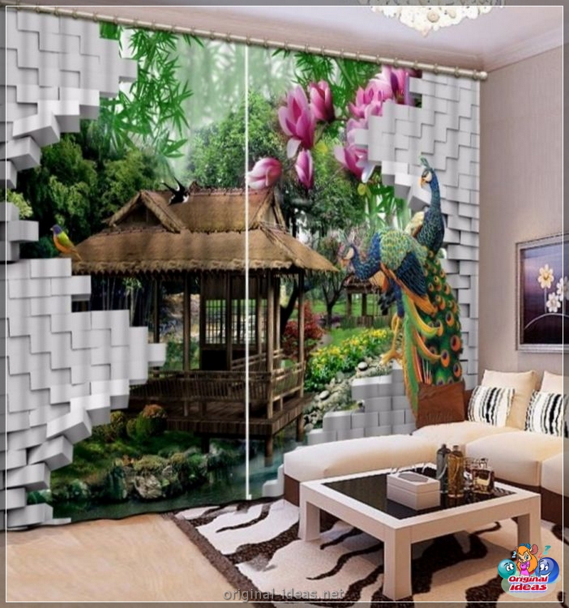 Cortinas com um padrão: idéias e soluções elegantes para uso no design moderno (140 fotos) (soluções) Cortinas com um padrão: idéias e soluções elegantes para uso no design moderno (140 fotos)