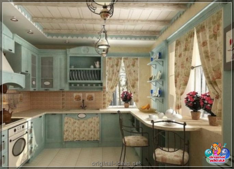 Kitchen in Country Style 2023: Design Caratteristiche, finiture, accessori, foto reali nell'appartamento, in una casa privata (country) Kitchen in Country Style 2023: Design Caratteristiche, finiture, accessori, foto reali nell'appartamento, in una casa privata