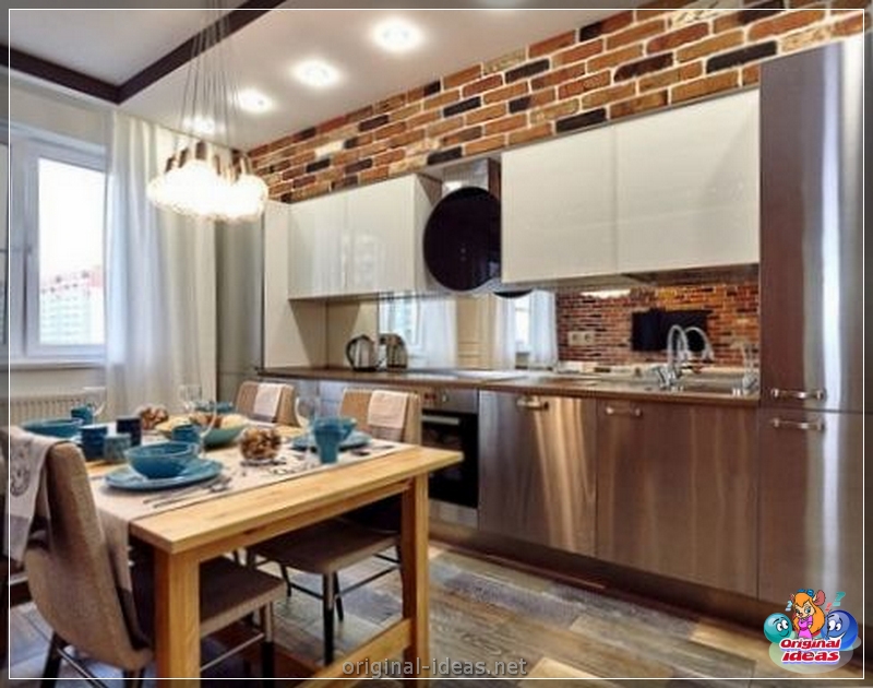 Modern Kitchen Design Loft 2023: Z barem, w małym mieszkaniu, zdjęcie najlepszych nowości projektowych (modern) Modern Kitchen Design Loft 2023: Z barem, w małym mieszkaniu, zdjęcie najlepszych nowości projektowych