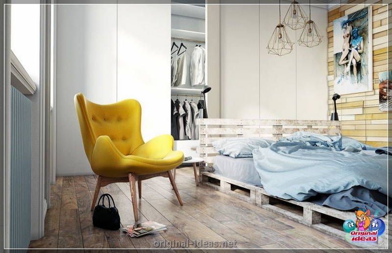 O interior do quarto no estilo escandinavo 2023: novos itens, com papel de parede, em tons cinzentos, com móveis brancos, fotos reais (interior) O interior do quarto no estilo escandinavo 2023: novos itens, com papel de parede, em tons cinzentos, com móveis brancos, fotos reais