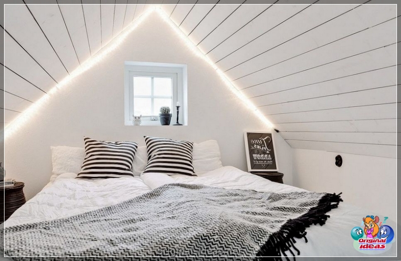 O interior do quarto no estilo escandinavo 2023: novos itens, com papel de parede, em tons cinzentos, com móveis brancos, fotos reais (quarto) O interior do quarto no estilo escandinavo 2023: novos itens, com papel de parede, em tons cinzentos, com móveis brancos, fotos reais