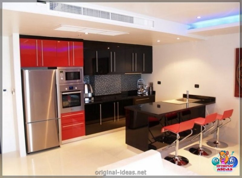 Cuisine en haute technologie 2023 Style dans un petit appartement: caractéristiques de conception, idées de design d'intérieur modernes, vraies photos (technologie) Cuisine en haute technologie 2023 Style dans un petit appartement: caractéristiques de conception, idées de design d'intérieur modernes, vraies photos