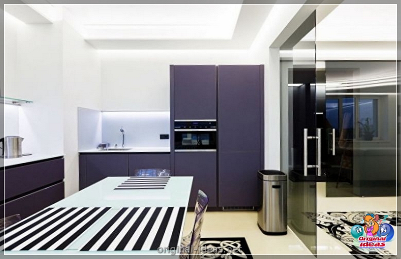 Cuisine en haute technologie 2023 Style dans un petit appartement: caractéristiques de conception, idées de design d'intérieur modernes, vraies photos (haute) Cuisine en haute technologie 2023 Style dans un petit appartement: caractéristiques de conception, idées de design d'intérieur modernes, vraies photos