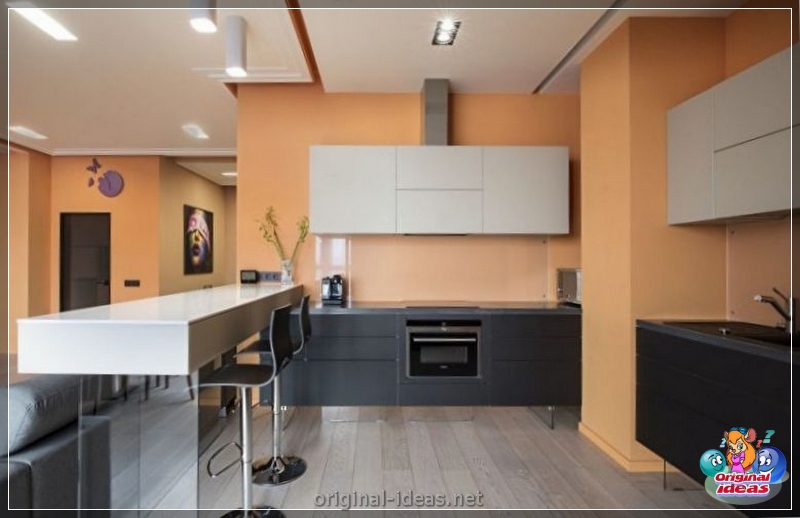 Cuisine en haute technologie 2023 Style dans un petit appartement: caractéristiques de conception, idées de design d'intérieur modernes, vraies photos (2023) Cuisine en haute technologie 2023 Style dans un petit appartement: caractéristiques de conception, idées de design d'intérieur modernes, vraies photos