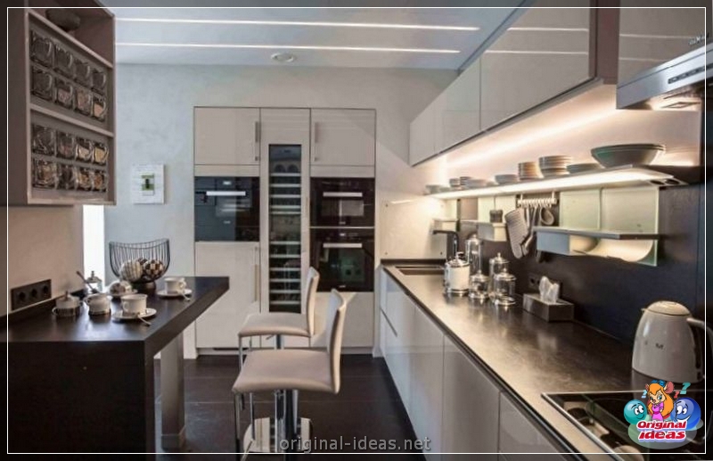 Cuisine en haute technologie 2023 Style dans un petit appartement: caractéristiques de conception, idées de design d'intérieur modernes, vraies photos (2023) Cuisine en haute technologie 2023 Style dans un petit appartement: caractéristiques de conception, idées de design d'intérieur modernes, vraies photos