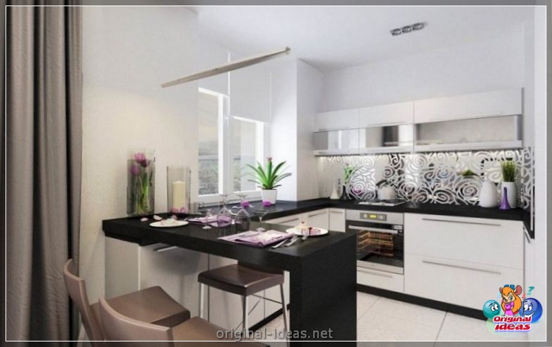 Cuisine en haute technologie 2023 Style dans un petit appartement: caractéristiques de conception, idées de design d'intérieur modernes, vraies photos (technologie) Cuisine en haute technologie 2023 Style dans un petit appartement: caractéristiques de conception, idées de design d'intérieur modernes, vraies photos