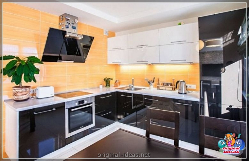 Cuisine en haute technologie 2023 Style dans un petit appartement: caractéristiques de conception, idées de design d'intérieur modernes, vraies photos (technologie) Cuisine en haute technologie 2023 Style dans un petit appartement: caractéristiques de conception, idées de design d'intérieur modernes, vraies photos