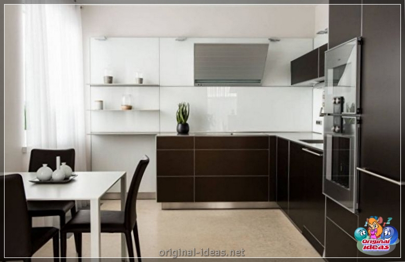 Cuisine en haute technologie 2023 Style dans un petit appartement: caractéristiques de conception, idées de design d'intérieur modernes, vraies photos (2023) Cuisine en haute technologie 2023 Style dans un petit appartement: caractéristiques de conception, idées de design d'intérieur modernes, vraies photos