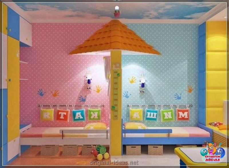 Quarto para crianças para diversas crianças: zoneando as instalações, idéias interessantes, opções de design de interiores, fotos (quarto) Quarto para crianças para diversas crianças: zoneando as instalações, idéias interessantes, opções de design de interiores, fotos