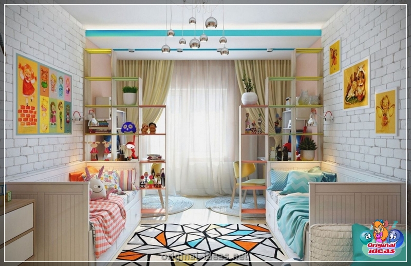 Quarto para crianças para diversas crianças: zoneando as instalações, idéias interessantes, opções de design de interiores, fotos (crianças) Quarto para crianças para diversas crianças: zoneando as instalações, idéias interessantes, opções de design de interiores, fotos