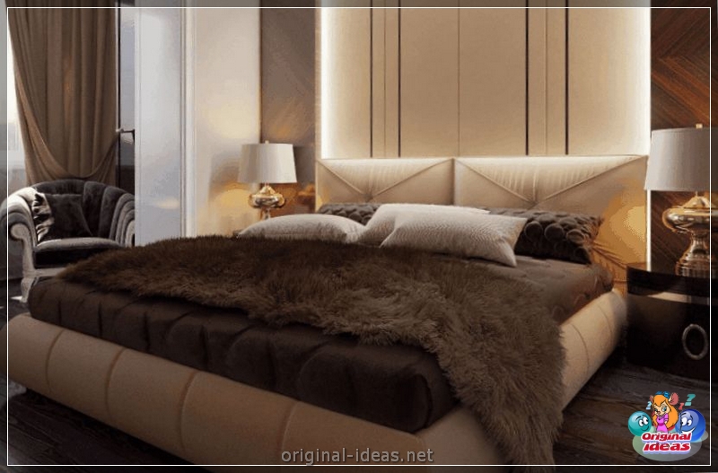 O quarto no estilo de Art Deco 2023: Recursos de design, opções interessantes para design de interiores, fotos reais (quarto) O quarto no estilo de Art Deco 2023: Recursos de design, opções interessantes para design de interiores, fotos reais