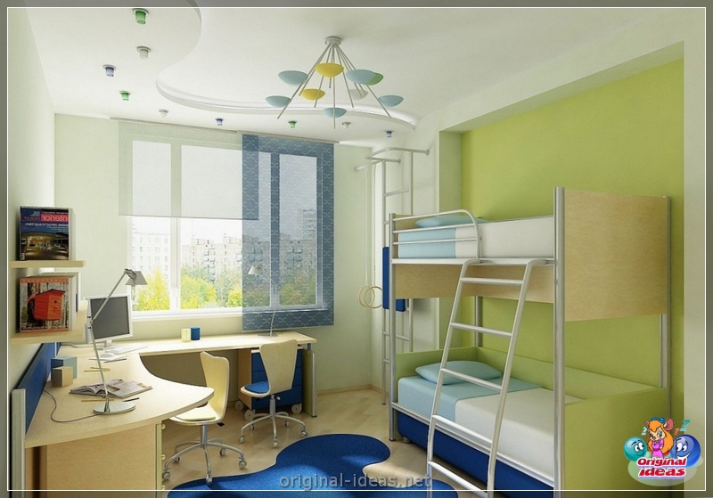 Quarto para crianças para diversas crianças: zoneando as instalações, idéias interessantes, opções de design de interiores, fotos (quarto) Quarto para crianças para diversas crianças: zoneando as instalações, idéias interessantes, opções de design de interiores, fotos