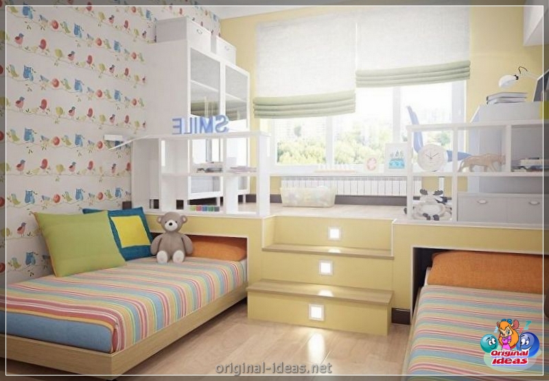 Quarto para crianças para diversas crianças: zoneando as instalações, idéias interessantes, opções de design de interiores, fotos (crianças) Quarto para crianças para diversas crianças: zoneando as instalações, idéias interessantes, opções de design de interiores, fotos