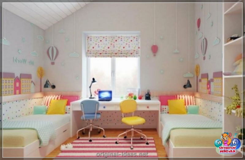 Quarto para crianças para diversas crianças: zoneando as instalações, idéias interessantes, opções de design de interiores, fotos (quarto) Quarto para crianças para diversas crianças: zoneando as instalações, idéias interessantes, opções de design de interiores, fotos