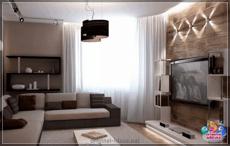 Interno di un piccolo soggiorno: caratteristiche di design, idee di design moderne, foto reali (piccolo) Interno di un piccolo soggiorno: caratteristiche di design, idee di design moderne, foto reali