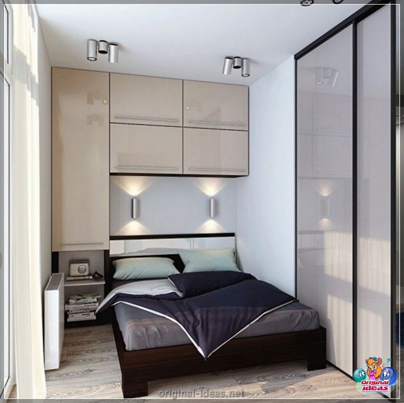 Design de quarto pequeno 6 kV. M para dois: recursos de design, tipos de layouts, conselhos de designers experientes, fotos reais (design) Design de quarto pequeno 6 kV. M para dois: recursos de design, tipos de layouts, conselhos de designers experientes, fotos reais