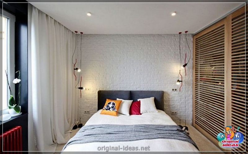 Design de quarto pequeno 6 kV. M para dois: recursos de design, tipos de layouts, conselhos de designers experientes, fotos reais (para) Design de quarto pequeno 6 kV. M para dois: recursos de design, tipos de layouts, conselhos de designers experientes, fotos reais