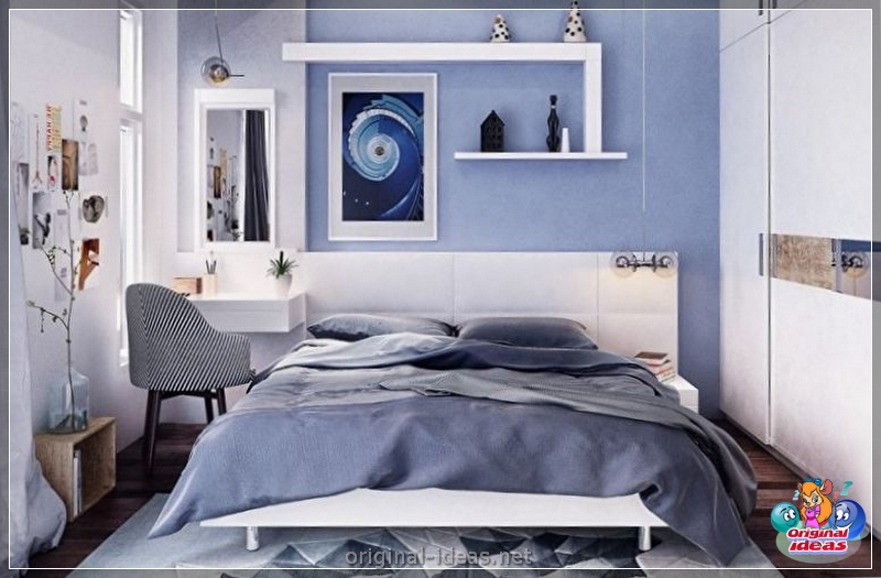 Design de quarto pequeno 6 kV. M para dois: recursos de design, tipos de layouts, conselhos de designers experientes, fotos reais (para) Design de quarto pequeno 6 kV. M para dois: recursos de design, tipos de layouts, conselhos de designers experientes, fotos reais