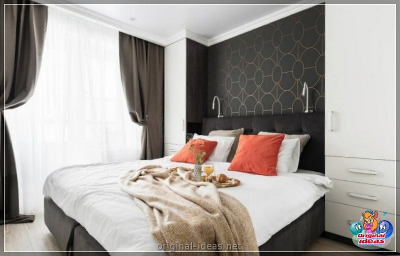 Design de quarto pequeno 6 kV. M para dois: recursos de design, tipos de layouts, conselhos de designers experientes, fotos reais (dois) Design de quarto pequeno 6 kV. M para dois: recursos de design, tipos de layouts, conselhos de designers experientes, fotos reais