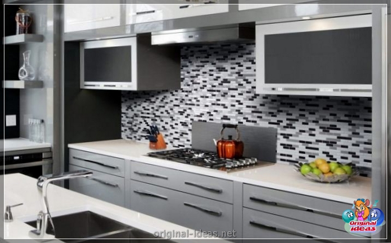 Apron per la cucina: 135 foto di idee di design e consigli sull'uso dei materiali di finitura (cucina) Apron per la cucina: 135 foto di idee di design e consigli sull'uso dei materiali di finitura
