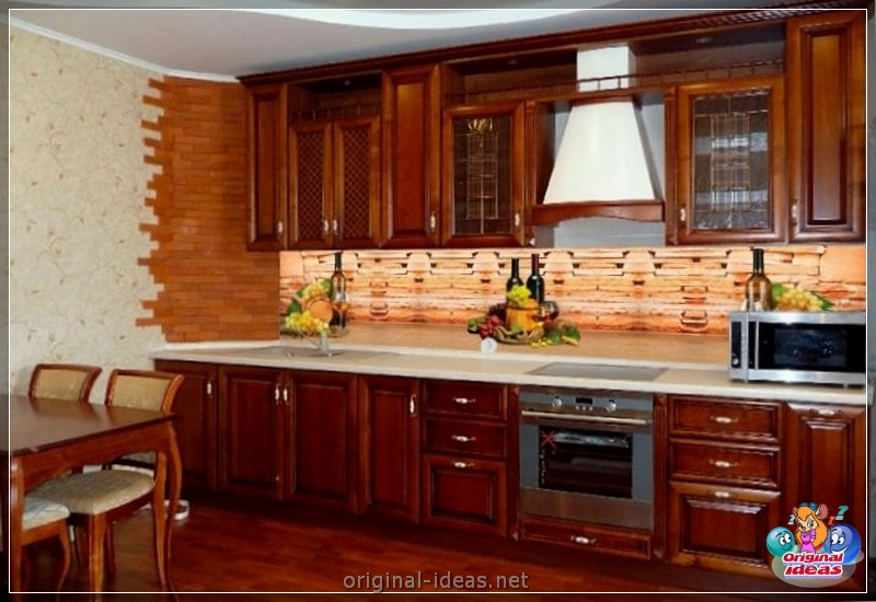Apron per la cucina: 135 foto di idee di design e consigli sull'uso dei materiali di finitura (cucina) Apron per la cucina: 135 foto di idee di design e consigli sull'uso dei materiali di finitura