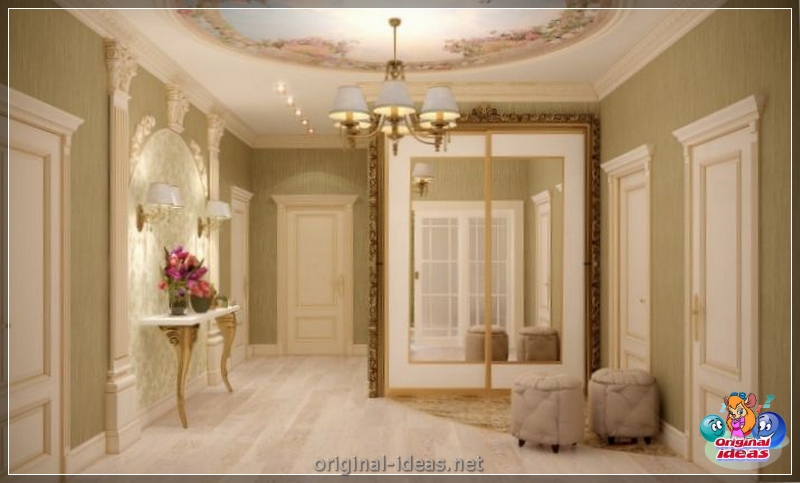 O corredor no estilo clássico: 90 fotos dos projetos atuais e a aplicação das melhores idéias de designer (fotos) O corredor no estilo clássico: 90 fotos dos projetos atuais e a aplicação das melhores idéias de designer