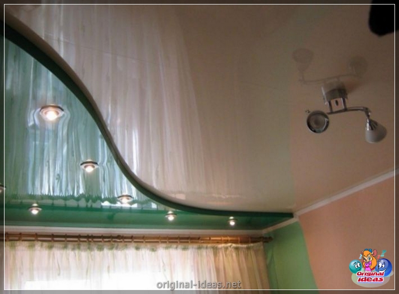 Plafond extensible dans la chambre: méthodes d'installation, options d'utilisation et exemples d'installation (125 photos + vidéo) (plafond) Plafond extensible dans la chambre: méthodes d'installation, options d'utilisation et exemples d'installation (125 photos + vidéo)