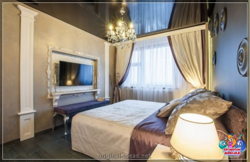 Plafond extensible dans la chambre: méthodes d'installation, options d'utilisation et exemples d'installation (125 photos + vidéo) (dans) Plafond extensible dans la chambre: méthodes d'installation, options d'utilisation et exemples d'installation (125 photos + vidéo)