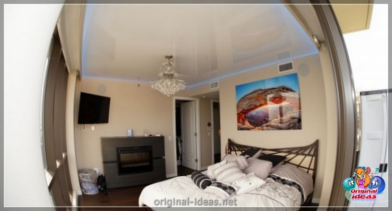 Plafond extensible dans la chambre: méthodes d'installation, options d'utilisation et exemples d'installation (125 photos + vidéo) (chambre) Plafond extensible dans la chambre: méthodes d'installation, options d'utilisation et exemples d'installation (125 photos + vidéo)